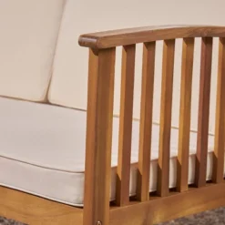 Carolina Acacia Wood Patio Sofa Teak - Christopher Knight Home 8 Carolina Acacia Wood Patio Sofa Teak - Christopher Knight Home -Crosley Shop GUEST ca4c8ff5 4aab 4312 86c2 d0a0323688c3