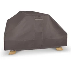 Classic Accessories Ravenna Water-Resistant Rectangle Table Cover, Dark Taupe -Crosley Shop GUEST ca8966fd 7e99 4093 8d7c c270f5eb4854