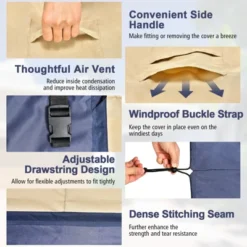 Costway Patio 60''x43'' 2-Seater Bench Loveseat Deep Sofa Cover Waterproof Handle Air Vent 14 Costway Patio 60''x43'' 2-Seater Bench Loveseat Deep Sofa Cover Waterproof Handle Air Vent -Crosley Shop GUEST caa80b12 daf6 4c27 b1b9 febec72cf4e4 1