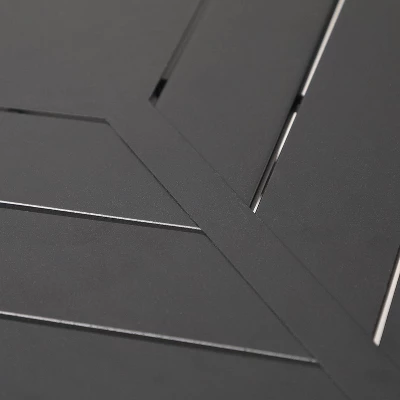 7pc Outdoor Dining Set With 6 Chairs With Seat & Back Cushions & Metal Rectangle Table With Umbrella Hole - Captiva Designs 16 7pc Outdoor Dining Set With 6 Chairs With Seat & Back Cushions & Metal Rectangle Table With Umbrella Hole - Captiva Designs - Image 14