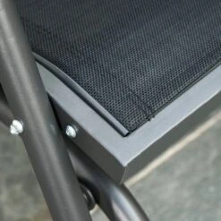 Outsunny Outdoor Glider Chair, Swing Chair With Breathable Mesh Fabric, Curved Armrests And Steel Frame For Porch, Garden, Poolside, Balcony, Black 10 Outsunny Outdoor Glider Chair, Swing Chair With Breathable Mesh Fabric, Curved Armrests And Steel Frame For Porch, Garden, Poolside, Balcony, Black -Crosley Shop GUEST cb55a487 2943 478b 9ebf 67a497bc5539