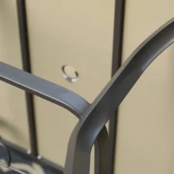 Outdoor Square Steel Dining Table - Brown - Captiva Designs -Crosley Shop GUEST ce6f5b90 0e2b 4fb0 9b28 8c4b8206b14e