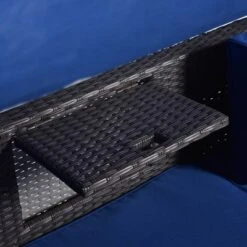 4pc Outdoor Wicker Rectangle Daybed With Canopy & Cushions - Blue - GODEER 26 4pc Outdoor Wicker Rectangle Daybed With Canopy & Cushions - Blue - GODEER -Crosley Shop GUEST cf05f8cc eea1 4832 865e 9270dafee752