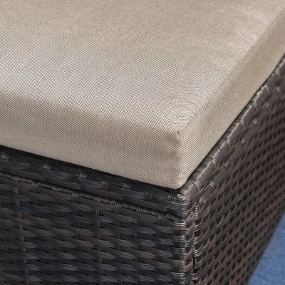 Puerta 6pc Wicker L-Shaped Sectional Sofa Set - Dark Brown - Christopher Knight Home 3 Puerta 6pc Wicker L-Shaped Sectional Sofa Set - Dark Brown - Christopher Knight Home - Image 2