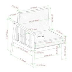 Saracina Home 6pc Modern Boho Outdoor Eucalyptus Spindle Sectional -Crosley Shop GUEST d25a15f4 447f 4f84 84bf 6ce06bfe8c1a 1