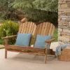 Malibu Acacia Wood Patio Adirondack Loveseat - Christopher Knight Home -Crosley Shop GUEST d2c414bc c690 4e4e 8b19 3f70d5d36998