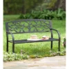 Plow & Hearth Tree Of Life Metal Garden Bench, In Black -Crosley Shop GUEST d33aa336 3a56 4674 ada6 6fb788c1e19e