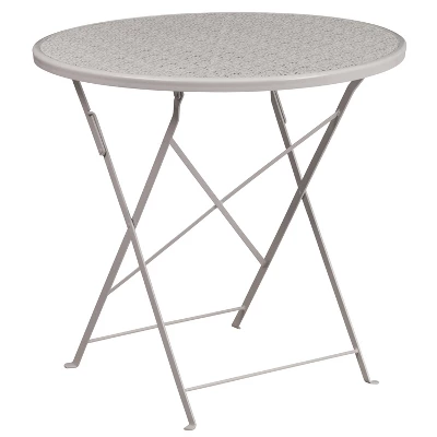 Flash Furniture Oia Commercial Grade 30" Round Indoor-Outdoor Steel Folding Patio Table 13 Flash Furniture Oia Commercial Grade 30" Round Indoor-Outdoor Steel Folding Patio Table - Image 11