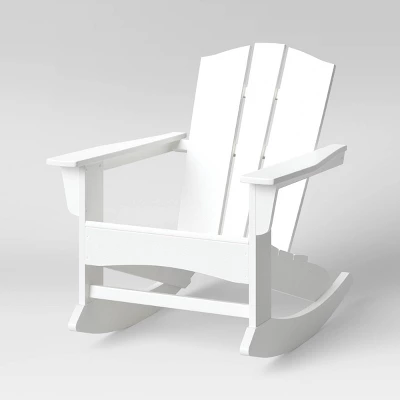 Shawboro POLYWOOD Patio Adirondack Rocking Chair - Threshold™ 8 Shawboro POLYWOOD Patio Adirondack Rocking Chair - Threshold™ - Image 6