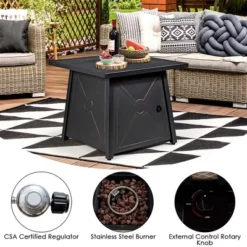 Costway 9PCS Patio Rattan Furniture Set Fire Pit Space-saving W/ Cushion Cover 21 Costway 9PCS Patio Rattan Furniture Set Fire Pit Space-saving W/ Cushion Cover -Crosley Shop GUEST d60a9c6d 1bf2 4041 b18c 04e5e04bb39b