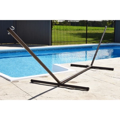 Vivere 15ft 3-Beam Steel Hammock Stand 3 Vivere 15ft 3-Beam Steel Hammock Stand