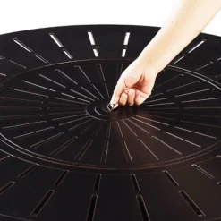 5pc Outdoor Set With 44" Round Aluminum Fire Table Set With 4 Swivel Rocking Chairs & Wind Blocker Lid - Oakland Living -Crosley Shop GUEST d6591841 a040 4af9 ae03 efa15521fc72 1