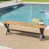 Sanibal Acacia Wood Patio Dining Bench - Brown - Christopher Knight Home -Crosley Shop GUEST d687a27d cef6 4d3f b75a c816923a4cfe