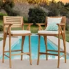 Best Choice Products Set Of 2 Outdoor Acacia Wood Bar Stools Bar Chairs W/ Weather-Resistant Cushions - Teak Finish 2 Best Choice Products Set Of 2 Outdoor Acacia Wood Bar Stools Bar Chairs W/ Weather-Resistant Cushions - Teak Finish -Crosley Shop GUEST d7d767f2 1811 41b7 893e 77412b6c3c3a