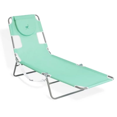 Camco Ostrich Chaise Lounge Outdoor Portable Folding 4-Position Recliner Chair For Beach, Patio, Camp, & Pool With Carrying Strap, Teal (3 Pack) 3 Camco Ostrich Chaise Lounge Outdoor Portable Folding 4-Position Recliner Chair For Beach, Patio, Camp, & Pool With Carrying Strap, Teal (3 Pack)