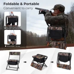 Costway Folding Hunting Chair Foldable Portable Fishing Stool With Storage Pocket -Crosley Shop GUEST db243190 3c35 491f bd0c 9317fc1c92d3