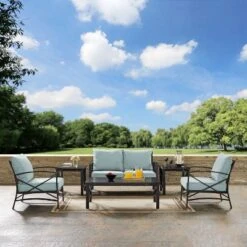 6pc Kaplan Outdoor Seating Set Mist - Crosley 11 6pc Kaplan Outdoor Seating Set Mist - Crosley -Crosley Shop GUEST dc741ea1 de0d 4f62 8898 f8c8262fb481