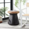 Button Indoor/Outdoor Modern Concrete Round Accent Table - Safavieh -Crosley Shop GUEST dedbbd20 2cc7 4f58 ab16 7beaa67c9714