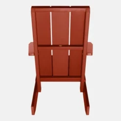 Italica 4pc Outdoor Set With Modern Adirondack Chairs, Double Wider Adirondack Chair & Side Table - Rustick Red - Highwood -Crosley Shop GUEST df67e5f4 a8d4 491a 914c aa4aa54ebd37