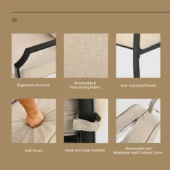 Costway 2 PCS Patio Loveseat With Coffee Table Outdoor Sofa Bench With Cushions -Crosley Shop GUEST dfc4b7e7 43fd 4145 8bd7 d7c956bd05df