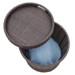 Barton 5-Pieces Patio Sofa Ottoman Wicker Set With Side Storage Table, Brown/Beige 8 Barton 5-Pieces Patio Sofa Ottoman Wicker Set With Side Storage Table, Brown/Beige -Crosley Shop GUEST dfc9f893 6bb7 4ca0 9e0f 893bff7e22e9