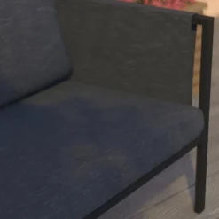 Merrick Lane Outdoor Love Seat/Sofa With Removable Fabric Cushions And Steel Frame -Crosley Shop GUEST e071c029 2c95 458f 834d c18d62f689b7