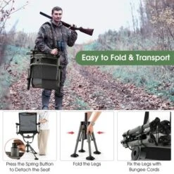Costway 360 Degree Silent Swivel Hunting Chair W/ All-terrain Feet Pads Support 400 LBS -Crosley Shop GUEST e0b88edb f2b1 4d60 b56e 0fa74feaa48c