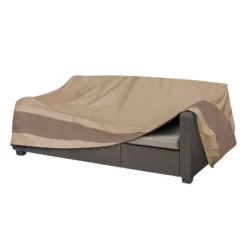 Duck Covers Brown Elegant Waterproof Patio Sofa Cover