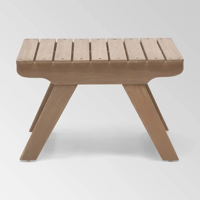 Sedona Acacia Wood Patio Side Table Gray - Christopher Knight Home 4 Sedona Acacia Wood Patio Side Table Gray - Christopher Knight Home - Image 2