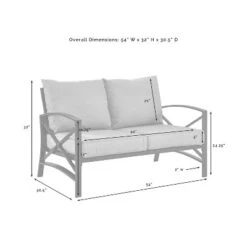 Crosley Kaplan Outdoor Patio Loveseat -Crosley Shop GUEST e31c4cbc a993 4c1e 8b23 05dec03bd72d 1