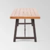 Catriona Rectangle Acacia Wood Industrial Dining Table - Teak - Christopher Knight Home -Crosley Shop GUEST e34236d3 2efd 41b5 9cc6 dedf4e5376c9