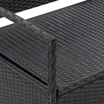 Parksville Patio Storage Bench - Black - CorLiving 6 Parksville Patio Storage Bench - Black - CorLiving - Image 4