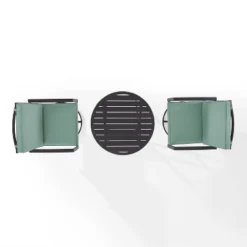 3pc Kaplan Outdoor Steel Bistro Set Mist/Bronze - Crosley 19 3pc Kaplan Outdoor Steel Bistro Set Mist/Bronze - Crosley -Crosley Shop GUEST e5ba4f77 a0e8 460c 8210 6209fdb43553