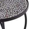 Teal Island Designs Modern Black Round Outdoor Accent Side Tables 14" Wide Set Of 2 Free-Form Mosaic Tabletop Front Porch Patio Home House 2 Teal Island Designs Modern Black Round Outdoor Accent Side Tables 14" Wide Set Of 2 Free-Form Mosaic Tabletop Front Porch Patio Home House -Crosley Shop GUEST e5bcb8f4 1e11 4316 a43a dfc09d77cfbc