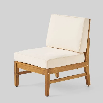 Driscoll 7pc Acacia Wood Chat Set With Fire Pit - Teak/Cream/Brown - Christopher Knight Home 5 Driscoll 7pc Acacia Wood Chat Set With Fire Pit - Teak/Cream/Brown - Christopher Knight Home - Image 3