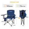 KingCamp Padded Folding Lounge Chairs With Built-In Cupholder, Insulated Cooler Sleeve, And Side Storage Pocket For Indoor & Outdoors, Blue (2 Pack) -Crosley Shop GUEST e955aa1b bbb9 4de0 a187 45ca4ed2dc3a