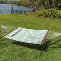 Coronado Double Quilted Hammock Blue Cheron - Smart Living -Crosley Shop GUEST e969a329 8631 4ad3 9988 c884e5470895