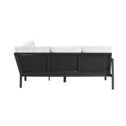 Linon Lark Aluminum Sectional Sofa White -Crosley Shop GUEST e9eea901 2799 496c a193 608446e4021a