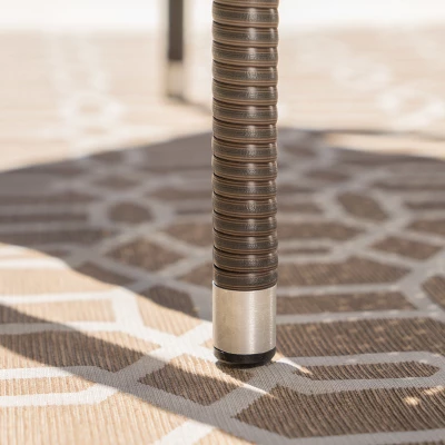 Mirage 4pk Wicker Stacking Chairs - Brown - Christopher Knight Home 5 Mirage 4pk Wicker Stacking Chairs - Brown - Christopher Knight Home - Image 3