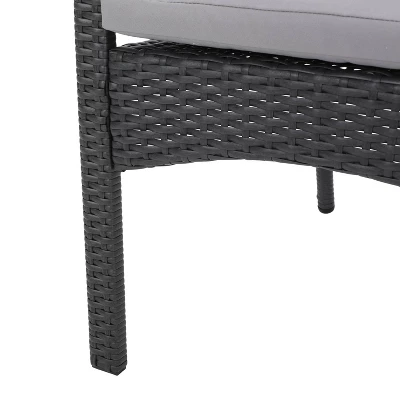 Corsica Set Of 2 Wicker Dining Chair With Cushions - Gray - Christopher Knight Home 10 Corsica Set Of 2 Wicker Dining Chair With Cushions - Gray - Christopher Knight Home - Image 8