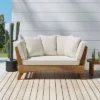 Serene Outdoor Acacia Wood Expandable Daybed With Cushions - Teak/Beige/Khaki - Christopher Knight Home -Crosley Shop GUEST eb56d7d5 5ab8 4b27 ab89 3fc28834883b