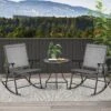 Costway 2pcs Patio Folding Rocking Chair Heavy-Duty Metal Frame Rockers Outdoor -Crosley Shop GUEST ec7139db bf29 4d3c 8ec8 af39f9d8fe88