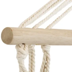 Sunnydaze Decor Sunnydaze Outdoor Printed Polycotton Fabric Hammock Chair With Armrests And Hardwood Spreader Bar - 300 Lb Capacity - Natural -Crosley Shop GUEST ec72aab9 8bd3 4f81 b56d 084becdc6811