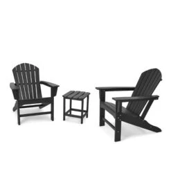 3pk Seating Set With Plastic Resin Adirondack Chairs & Side Table - EDYO LIVING -Crosley Shop GUEST ed51265e 4c46 476d bdf2 fe8e13338eeb