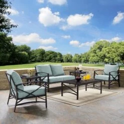 6pc Kaplan Outdoor Seating Set Mist - Crosley 10 6pc Kaplan Outdoor Seating Set Mist - Crosley -Crosley Shop GUEST f1c8c0d8 b44d 4823 982a 281834b383f0