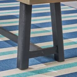 Baxley 6pc Acacia Dining Set With Bench - Sandblast Gray/Gray - Christopher Knight Home -Crosley Shop GUEST f1cc6df6 efac 4983 b640 b61dbaaf9793