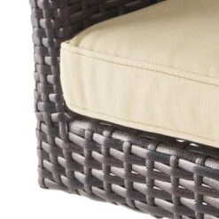 Braxton Wicker Swivel Patio Bar Stool With Cushion - Multi-Brown - Christopher Knight Home -Crosley Shop GUEST f2a404d2 f169 4a74 ac5d 8964c2ec6a73