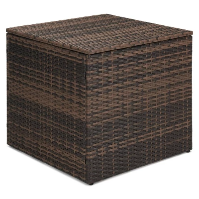 6pc Wicker Outdoor Conversation Set With Cushions - Orange - EDYO LIVING 14 6pc Wicker Outdoor Conversation Set With Cushions - Orange - EDYO LIVING - Image 12