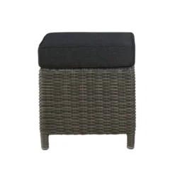 Asti Wicker Outdoor 15" Square Ottomans With Cushions - Gray - Alaterre Furniture -Crosley Shop GUEST f3a12308 29c0 4b47 a29c c085d7d2c56c
