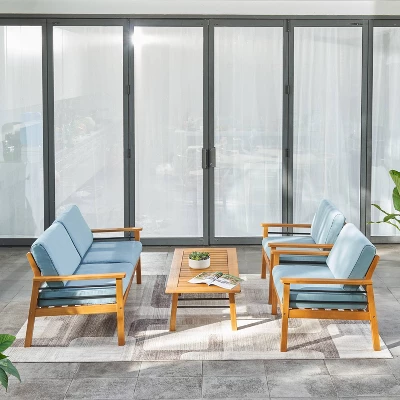 Gloucester 4pc Patio Sofa Set - Vifah 3 Gloucester 4pc Patio Sofa Set - Vifah